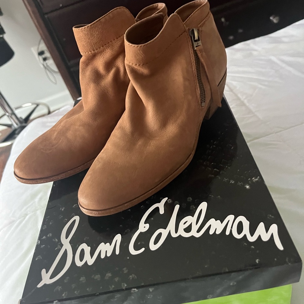 Sam Edelman saddle leather boots size 8